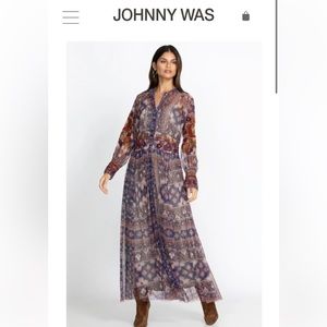 NWT Johnny Was Duana Mesh Dress
